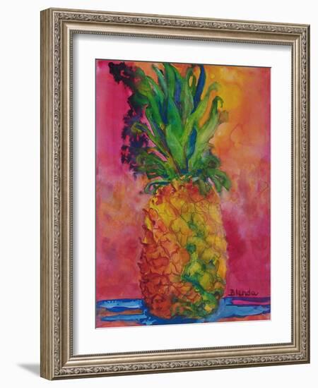 Hot Pink Pineapple-Blenda Tyvoll-Framed Art Print