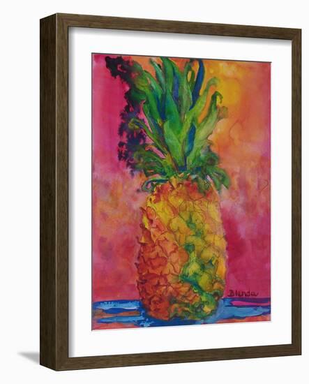 Hot Pink Pineapple-Blenda Tyvoll-Framed Art Print