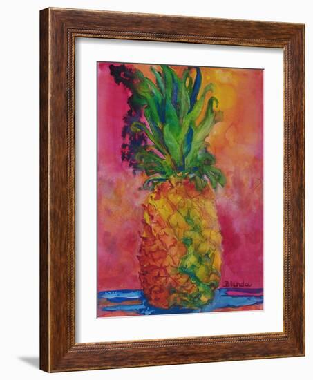 Hot Pink Pineapple-Blenda Tyvoll-Framed Art Print