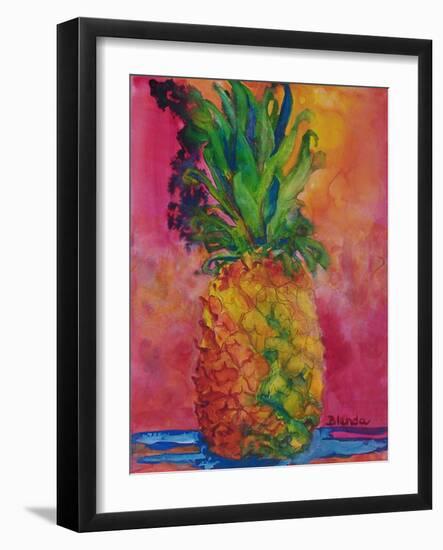 Hot Pink Pineapple-Blenda Tyvoll-Framed Art Print