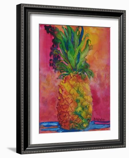 Hot Pink Pineapple-Blenda Tyvoll-Framed Art Print