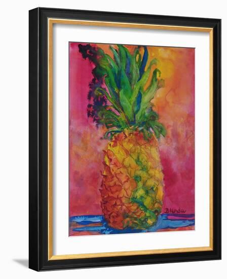 Hot Pink Pineapple-Blenda Tyvoll-Framed Art Print