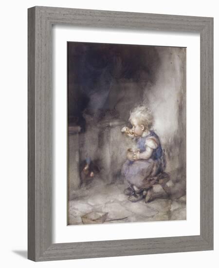 Hot Porridge, 1910-Hannah Clarke Preston Macgoun-Framed Giclee Print