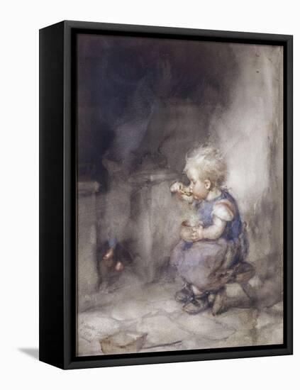 Hot Porridge, 1910-Hannah Clarke Preston Macgoun-Framed Premier Image Canvas