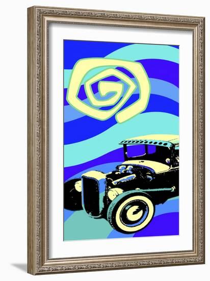 Hot Rod Moonlight-Larry Hunter-Framed Giclee Print