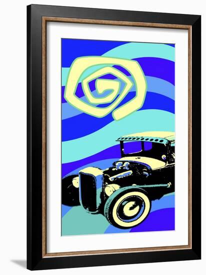 Hot Rod Moonlight-Larry Hunter-Framed Giclee Print