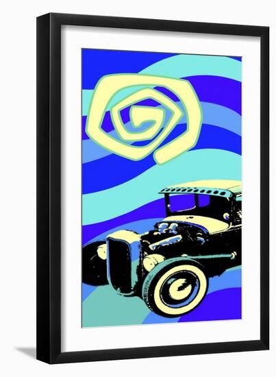 Hot Rod Moonlight-Larry Hunter-Framed Giclee Print