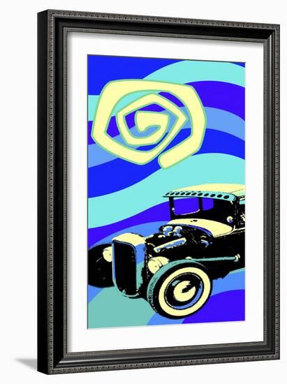 Hot Rod Moonlight-Larry Hunter-Framed Giclee Print