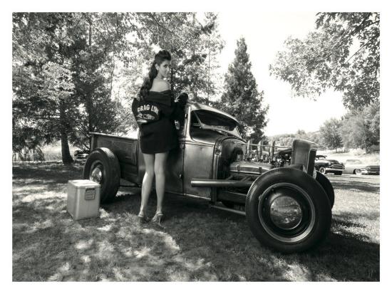 Hot Rod Pin Up Girl Giclee Print By David Perry