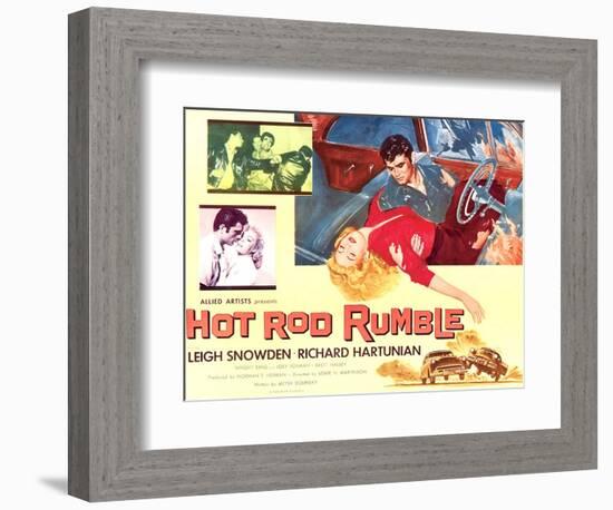 Hot Rod Rumble-null-Framed Premium Giclee Print