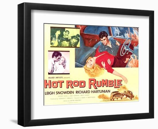 Hot Rod Rumble-null-Framed Premium Giclee Print