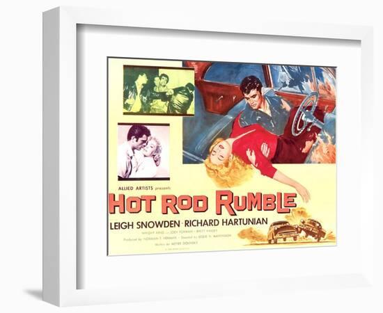 Hot Rod Rumble-null-Framed Premium Giclee Print