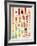 Hot Sauce Heat Chart-Clara Wells-Framed Giclee Print