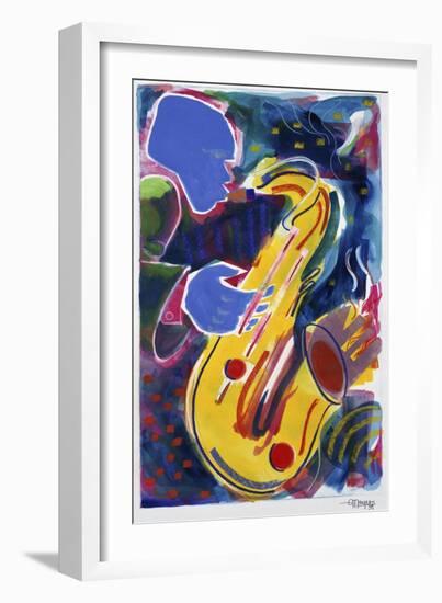 Hot Sax-Gil Mayers-Framed Giclee Print