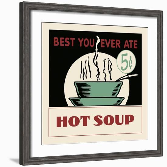 Hot Soup-Retro Series-Framed Art Print