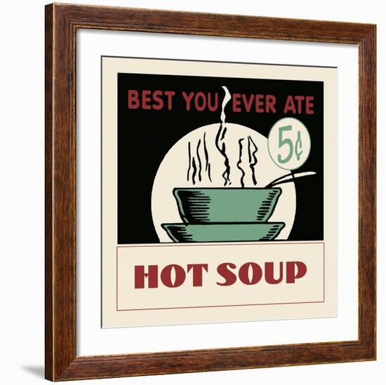 Hot Soup-Retro Series-Framed Art Print