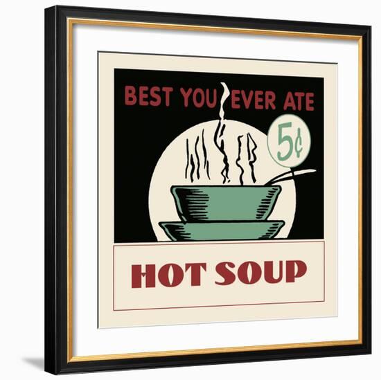 Hot Soup-Retro Series-Framed Art Print