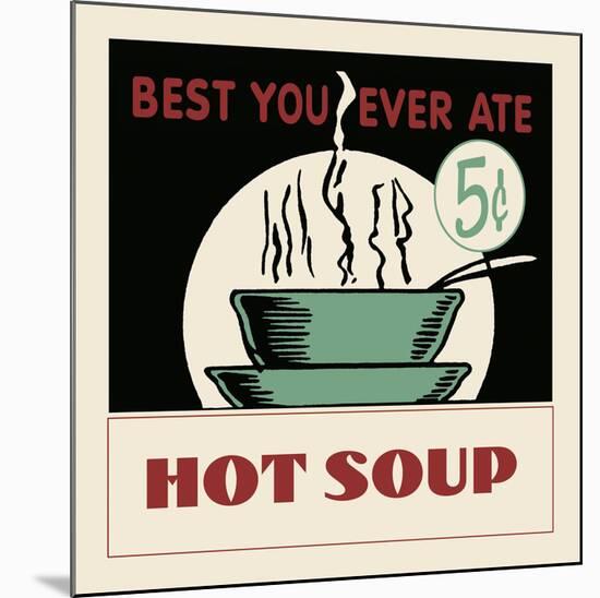 Hot Soup-Retro Series-Mounted Art Print