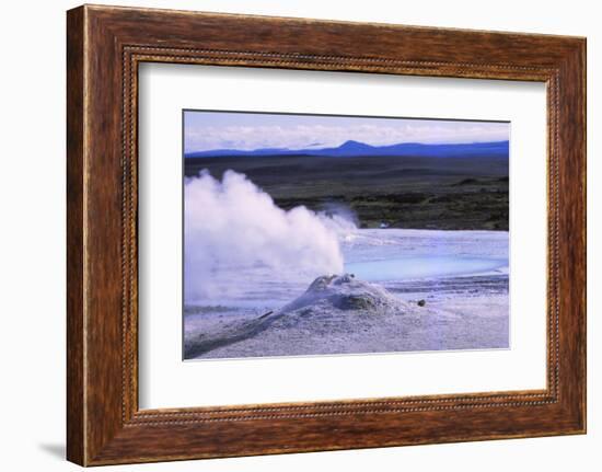 Hot Spring and Calcite Formation, Hveravellir, Central Iceland, 20th century-CM Dixon-Framed Photographic Print