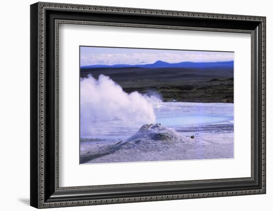 Hot Spring and Calcite Formation, Hveravellir, Central Iceland, 20th century-CM Dixon-Framed Photographic Print