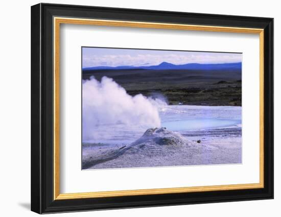 Hot Spring and Calcite Formation, Hveravellir, Central Iceland, 20th century-CM Dixon-Framed Photographic Print