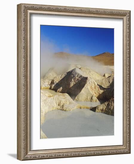 Hot Springs and Mud Pools, Salar De Uyuni, Bolivia, South America-Mark Chivers-Framed Photographic Print