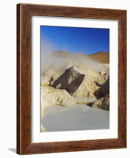 Hot Springs and Mud Pools, Salar De Uyuni, Bolivia, South America-Mark Chivers-Framed Photographic Print