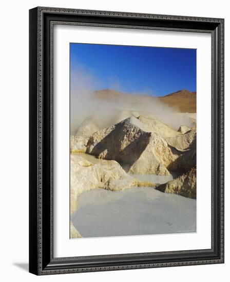 Hot Springs and Mud Pools, Salar De Uyuni, Bolivia, South America-Mark Chivers-Framed Photographic Print
