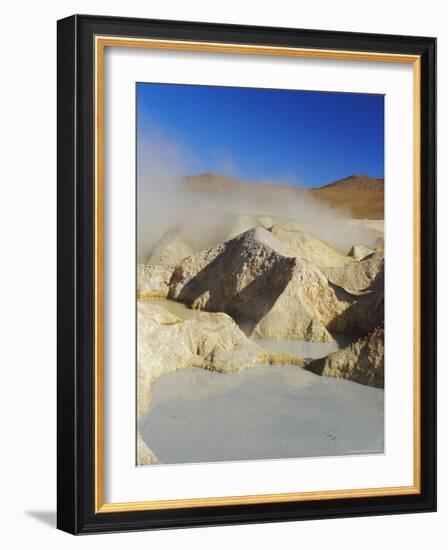 Hot Springs and Mud Pools, Salar De Uyuni, Bolivia, South America-Mark Chivers-Framed Photographic Print