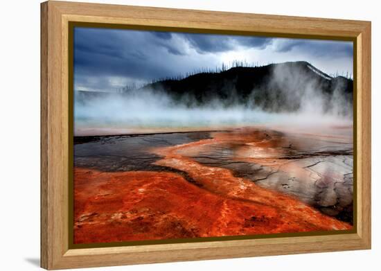 Hot Springs at Dawn-Howard Ruby-Framed Premier Image Canvas