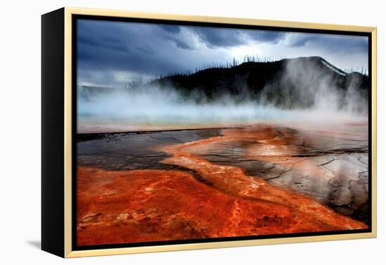 Hot Springs at Dawn-Howard Ruby-Framed Premier Image Canvas