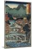 Hot Springs at Shuzenji, Izu Province, August 1853-Utagawa Hiroshige-Mounted Giclee Print