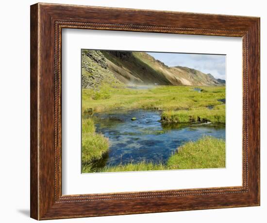 Hot Springs, Landmannalaugar, Iceland, Polar Regions-Ethel Davies-Framed Photographic Print