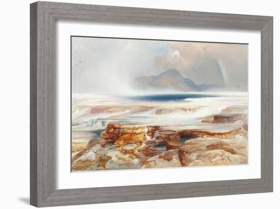 Hot Springs of the Yellowstone, 1872-Thomas Moran-Framed Giclee Print