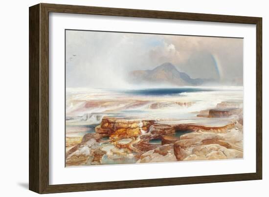 Hot Springs of the Yellowstone, 1872-Thomas Moran-Framed Giclee Print