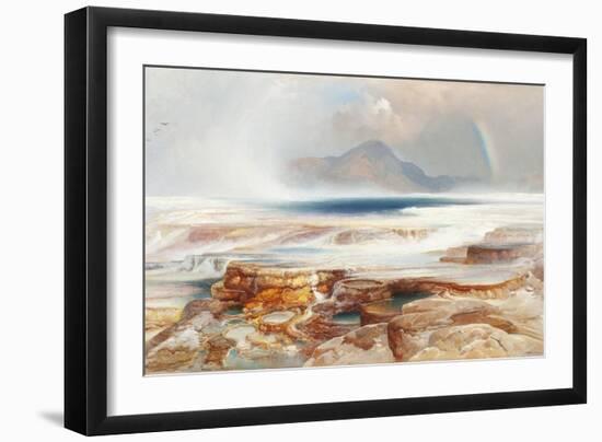 Hot Springs of the Yellowstone, 1872-Thomas Moran-Framed Giclee Print