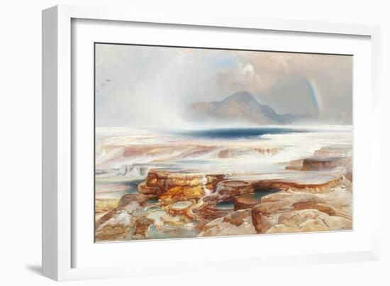 Hot Springs of the Yellowstone, 1872-Thomas Moran-Framed Giclee Print