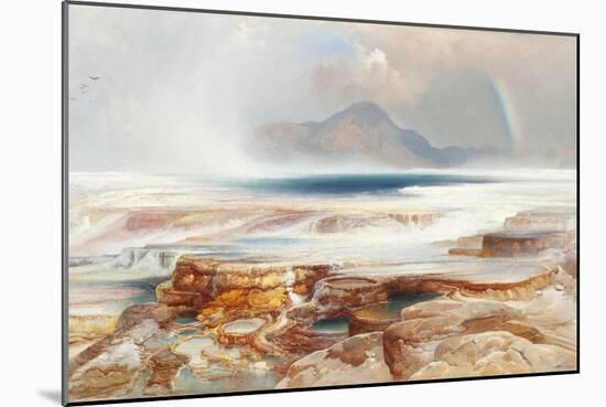 Hot Springs of the Yellowstone, 1872-Thomas Moran-Mounted Giclee Print