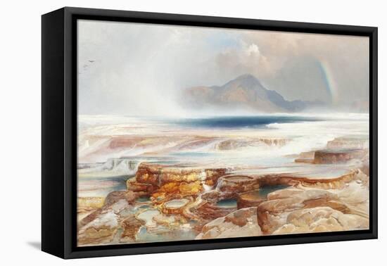 Hot Springs of the Yellowstone, 1872-Thomas Moran-Framed Premier Image Canvas