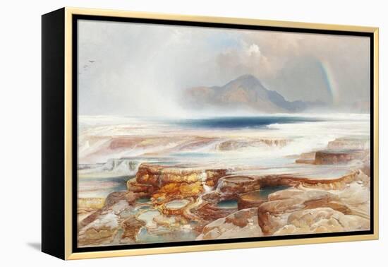 Hot Springs of the Yellowstone, 1872-Thomas Moran-Framed Premier Image Canvas