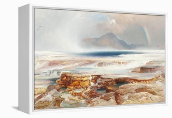 Hot Springs of the Yellowstone, 1872-Thomas Moran-Framed Premier Image Canvas