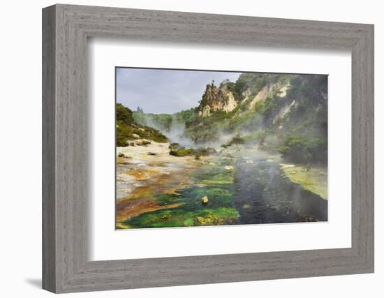 Hot Springs, Waimangu Volcanic Valley, Rotorua, Bay of Plenty, North Island, New Zealand-Rainer Mirau-Framed Photographic Print