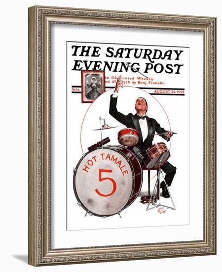 "Hot Tamale Five," Saturday Evening Post Cover, August 22, 1925-Alan Foster-Framed Giclee Print