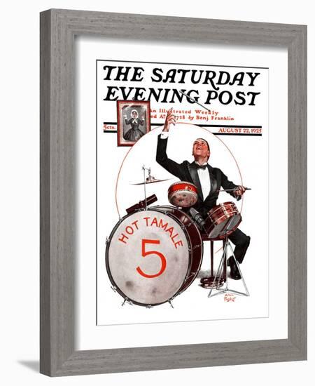 "Hot Tamale Five," Saturday Evening Post Cover, August 22, 1925-Alan Foster-Framed Giclee Print