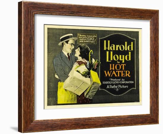 Hot Water [1924], Directed by Fred Newmeyer.-null-Framed Giclee Print