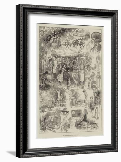 Hot Weather Sketches-Frank Feller-Framed Giclee Print