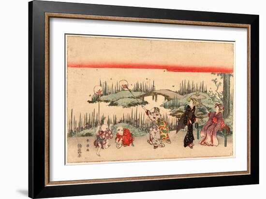 Hotaru Gari-Katsukawa Shunsen-Framed Giclee Print