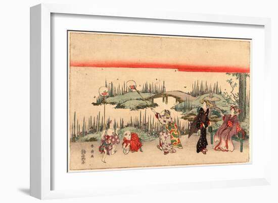 Hotaru Gari-Katsukawa Shunsen-Framed Giclee Print