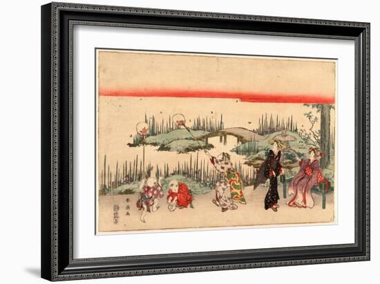 Hotaru Gari-Katsukawa Shunsen-Framed Giclee Print