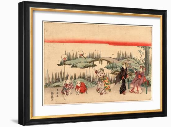 Hotaru Gari-Katsukawa Shunsen-Framed Giclee Print